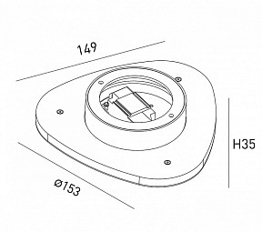 Накладной светильник DesignLed ML черный арт. 00-00016543