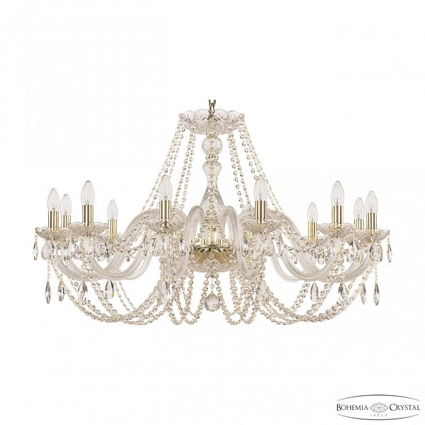 Подвесная люстра Bohemia Ivele Crystal 101 золото арт. 101/12/360 G