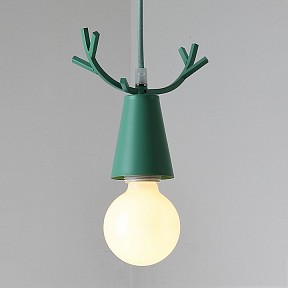 Подвесной светильник Imperiumloft Deer One зеленый арт. DEER-ONE01