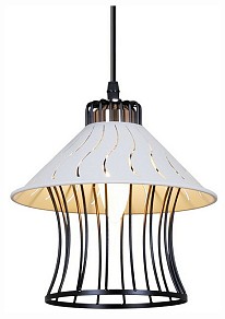 Подвесной светильник Reluce 02512-1 черный арт. 02512-0.9-01 BK+WH