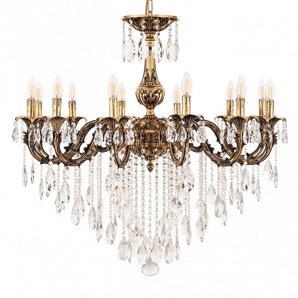Подвесная люстра Bohemia Ivele Crystal AL7901 золото арт. AL79101/12/300 B GB