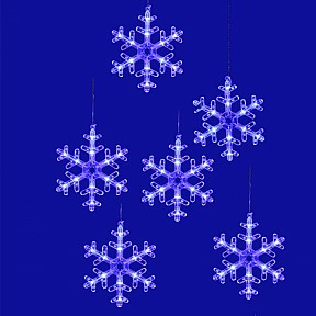 Сеть световая Uniel ULD-E1503  арт. ULD-E1503-072/DTA BLUE IP20 SNOWFLAKES-3