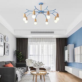 Люстра на штанге Imperiumloft LES COLOR синий арт. ﻿lesc_01