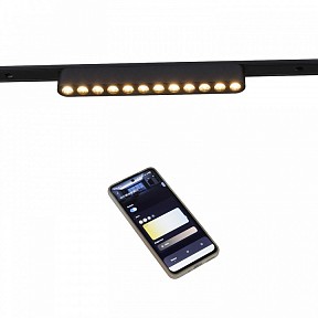 Накладной светильник Reluce 13002 черный арт. 13002-9.3-001UR magnetic LED12W BK CCT+SMART