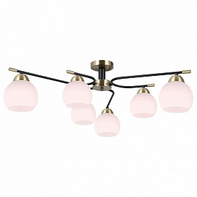 Потолочная люстра ILLUMICO LIBRA бронза арт. IL0638-6CSQ-24 AB BK LIBRA