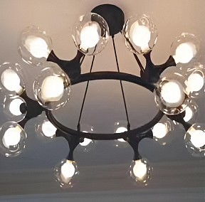 Подвесная люстра Alfa-Light F3824 черный арт. F3824-17