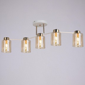 Светильник на штанге ILLUMICO Qui белый арт. IL6111-5COU-79 WH GD Qui