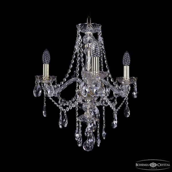 Подвесная люстра Bohemia Ivele Crystal 1415 золото арт. 1415/3/165 G