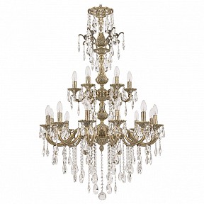 Подвесная люстра Bohemia Ivele Crystal 7201 бронза арт. 72101/12+6/250/XL/2d B FP