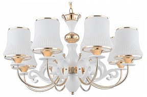 Подвесная люстра Arte Milano Florentia-1097 белый арт. 301097/8 Wh/Gd