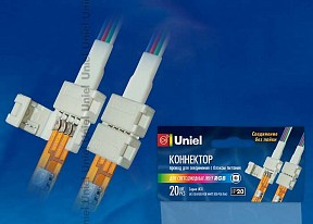 Соединитель для светодиодной ленты Uniel  белый арт. 06610