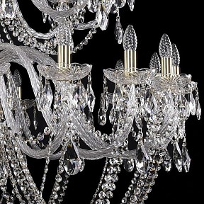 Подвесная люстра Bohemia Ivele Crystal 1402 золото арт. 1402/20+10+5/530/XL-206/3d/G