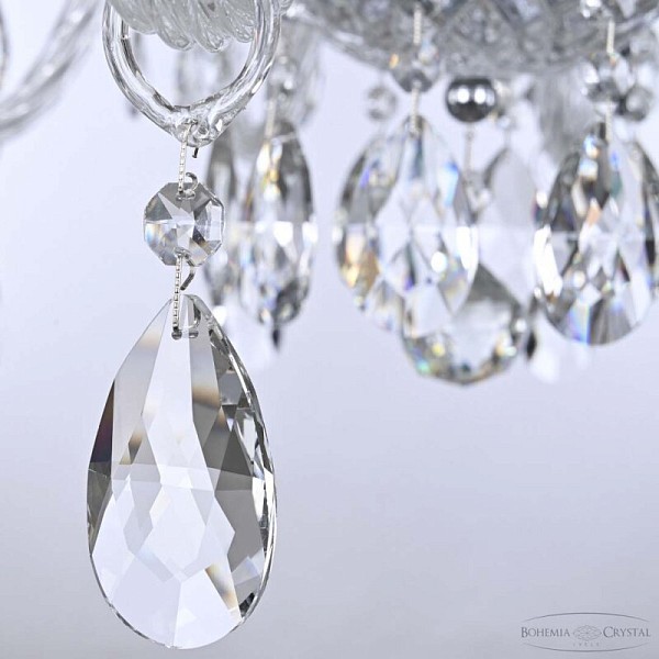 Подвесная люстра Bohemia Ivele Crystal 118 никель арт. 118/10/240 Ni