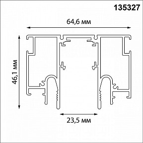 Трек Novotech LumFer FOR NOVOTECH белый арт. 135327