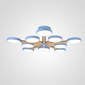 Люстра на штанге Imperiumloft TURNA Blue голубой арт. TURNA-B01