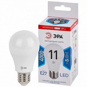 Лампа светодиодная Эра  белый арт. LED A60-11W-127V-840-E27