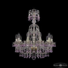 Подвесная люстра Bohemia Ivele Crystal 1410 золото арт. 1410/10/195/XL-66 G V7010