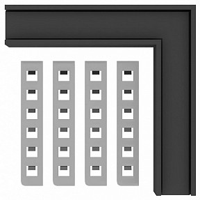Соединитель для треков ST-Luce SKYLINE 48 черный арт. ST1007.449.12