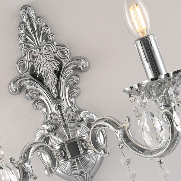 Бра Bohemia Ivele Crystal AL7801 никель арт. AL7801B14/2/175 B NW