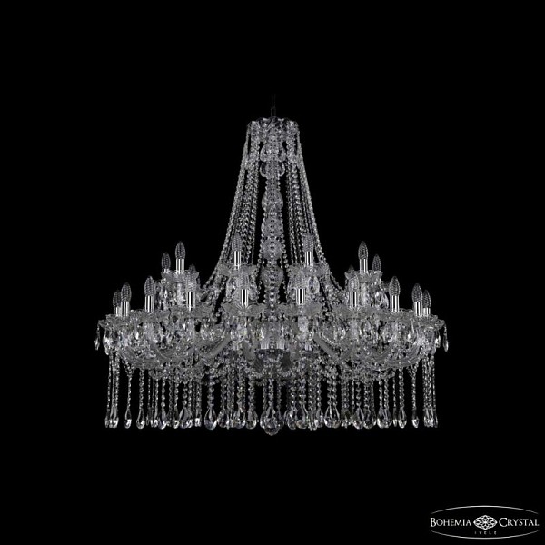 Подвесная люстра Bohemia Ivele Crystal 1413 никель арт. 1413/20+10/400/h-109 Ni