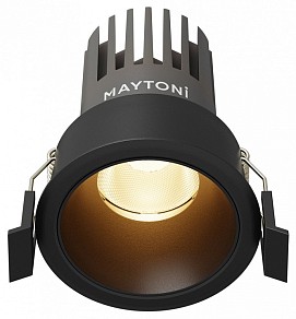 Встраиваемый светильник Maytoni  черный арт. DL115-10W-3K-B