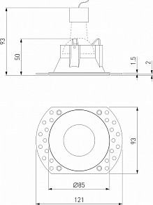 Встраиваемый светильник Elektrostandard Renzo белый арт. a067527