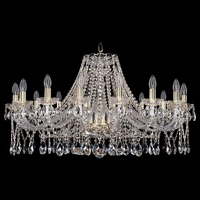 Подвесная люстра Bohemia Ivele Crystal 1413 золото арт. 1413/16/360/G