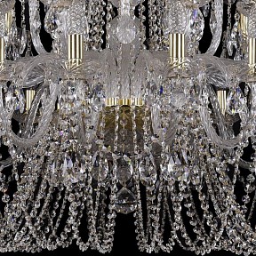 Подвесная люстра Bohemia Ivele Crystal 1402 золото арт. 1402/20+10+5/360/G