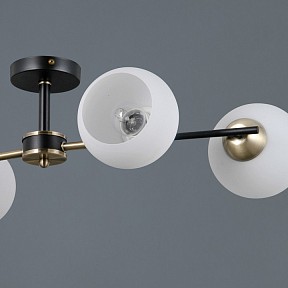 Люстра на штанге ILLUMICO LIBRA бронза арт. IL0469-4CSQ-24 BK AB LIBRA