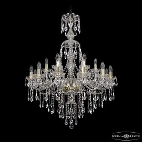 Подвесная люстра Bohemia Ivele Crystal 1415 золото арт. 1415/12+6/300/XL-108 G