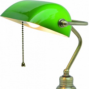 Настольная лампа офисная Arte Lamp Banker бронза арт. A2492LT-1AB