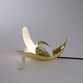 Настольная лампа декоративная Seletti Banana Lamp золото арт. 13081