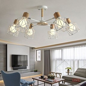 Люстра на штанге Imperiumloft Corf White белый арт. CORF-B01