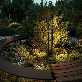 Наземный светильник Odeon Light Bamboo черный арт. 7021/9FL