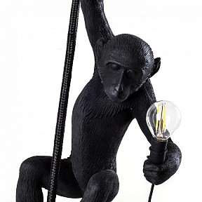 Подвесной светильник Seletti Monkey Lamp черный арт. 14923