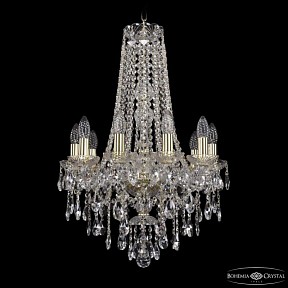 Подвесная люстра Bohemia Ivele Crystal 1415 золото арт. 1415/10/165/h-70 G