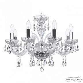 Подвесная люстра Bohemia Ivele Crystal 118 никель арт. 118/8/195 Ni