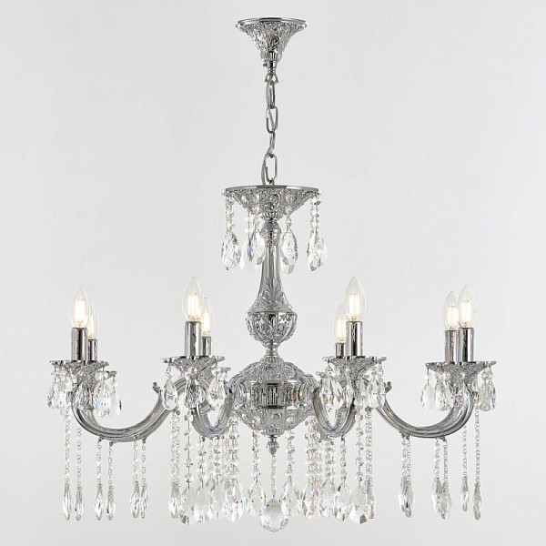 Подвесная люстра Bohemia Ivele Crystal AL7801 никель арт. AL78101/8/250 A Ni