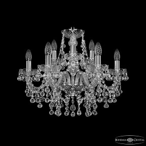 Подвесная люстра Bohemia Ivele Crystal 1409 никель арт. 1409/6+3/195 Ni