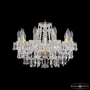 Подвесная люстра Bohemia Ivele Crystal 1403 золото арт. 1403/10/195 G