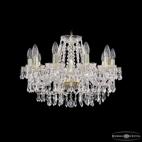 Подвесная люстра Bohemia Ivele Crystal 1403 золото арт. 1403/10/195 G