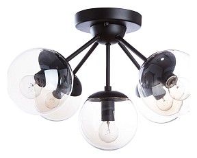Потолочная люстра Arte Lamp Bolla черный арт. A1664PL-5BK