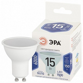 Лампа светодиодная Эра Стандарт  арт. LED MR16-15W-860-GU10