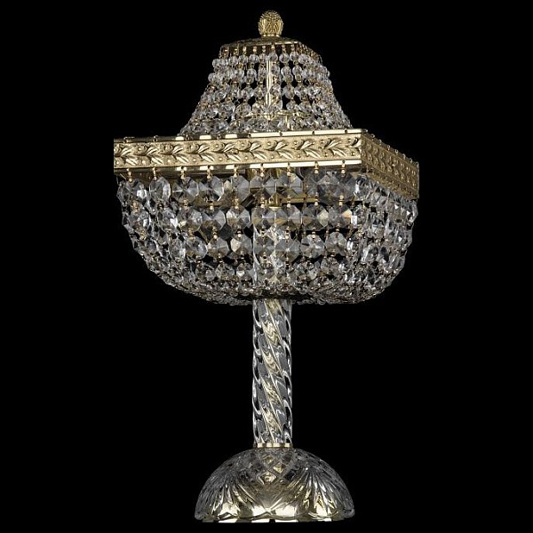 Настольная лампа декоративная Bohemia Ivele Crystal 1911 золото арт. 19112L4/H/20IV G