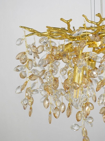 Подвесная люстра LUMINA DECO Brevia золото арт. LDP 8027-600 GD