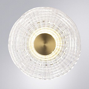 Накладной светильник Arte Lamp Bevel латунь арт. A1611AP-5PB