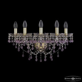 Бра Bohemia Ivele Crystal 1410 золото арт. 1410B/5/195/XL G V7010