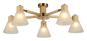 Потолочная люстра Arte Lamp Meleph коричневый арт. A4096PL-5BR