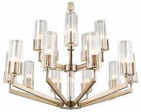 Подвесная люстра Omnilux Ledro бронза арт. OML-69903-15