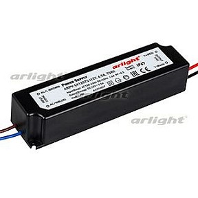 Блок питания Arlight  черный арт. ARPV-LV12075 (12V, 6.3A, 75W)